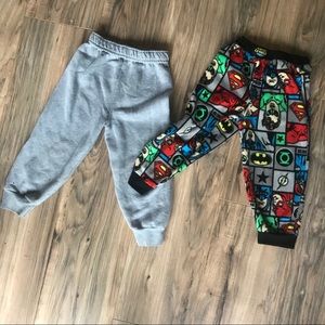 4 pack of boys pants shorts  sweats w/ superheroes
